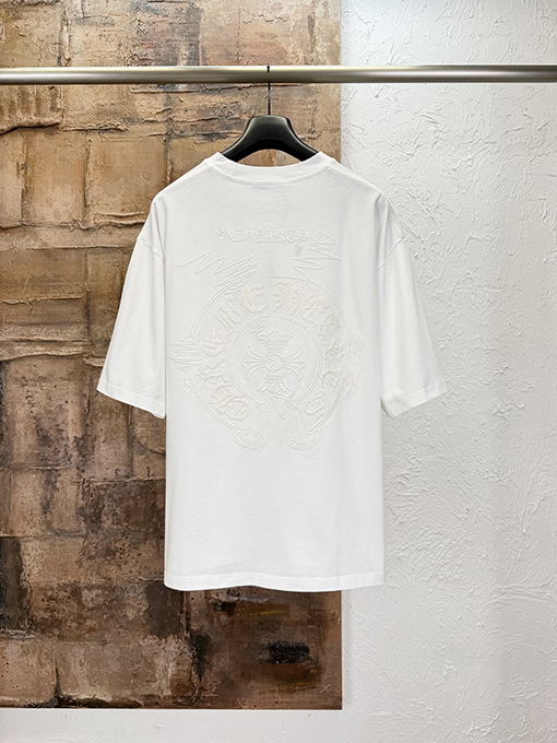クロムハーツスーパーコピー クラシックな刺繍半袖Tシャツ