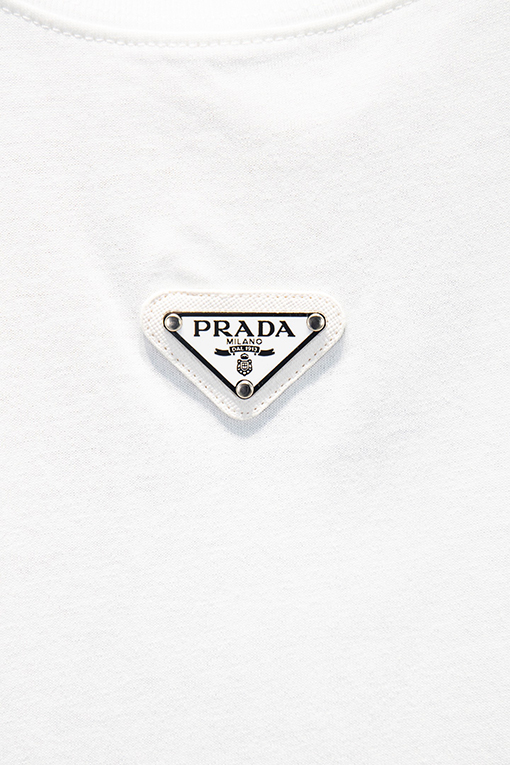 プラダスーパーコピー 新作パッチワークハードウェアジッパー半袖Tシャツ