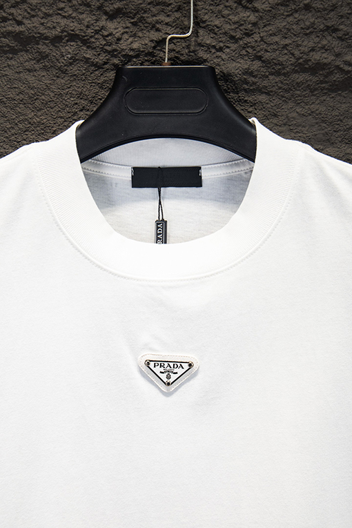 プラダスーパーコピー 新作パッチワークハードウェアジッパー半袖Tシャツ