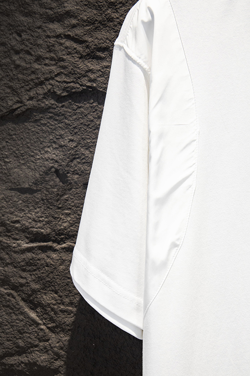 プラダスーパーコピー 新作パッチワークハードウェアジッパー半袖Tシャツ