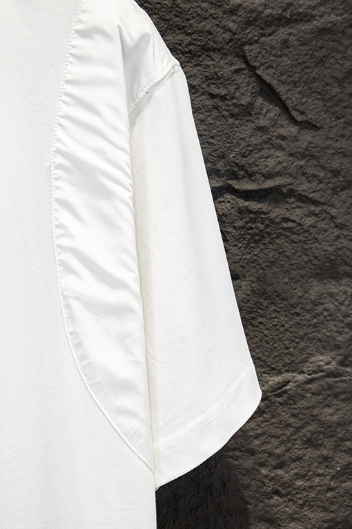 プラダスーパーコピー 新作パッチワークハードウェアジッパー半袖Tシャツ