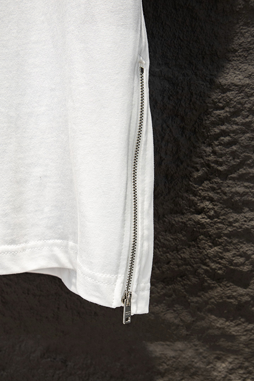 プラダスーパーコピー 新作パッチワークハードウェアジッパー半袖Tシャツ