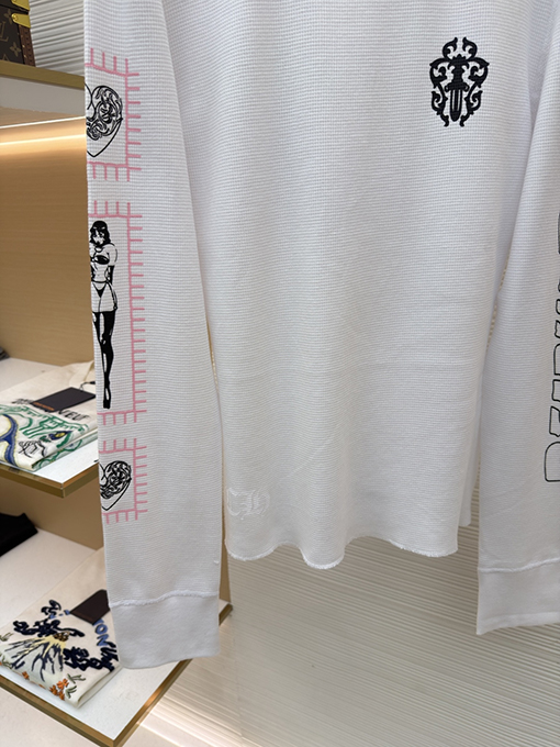 クロムハーツ DEADLY DOLL ワッフル長袖シャツ