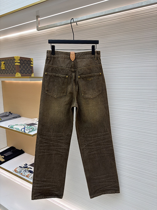 ルイヴィトン ポケット文字刺繍トラックジーンズ