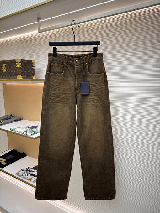 ルイヴィトン ポケット文字刺繍トラックジーンズ