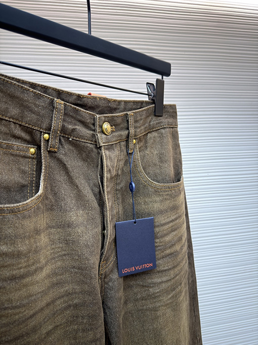 ルイヴィトン ポケット文字刺繍トラックジーンズ