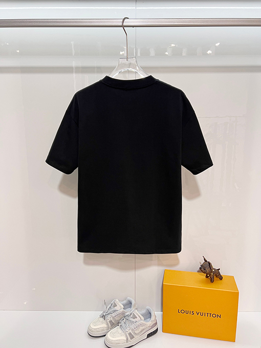 ディオール 裏面に3Mロゴの熱転プリントクラシックなエンボスのクルーネック半袖Tシャツ