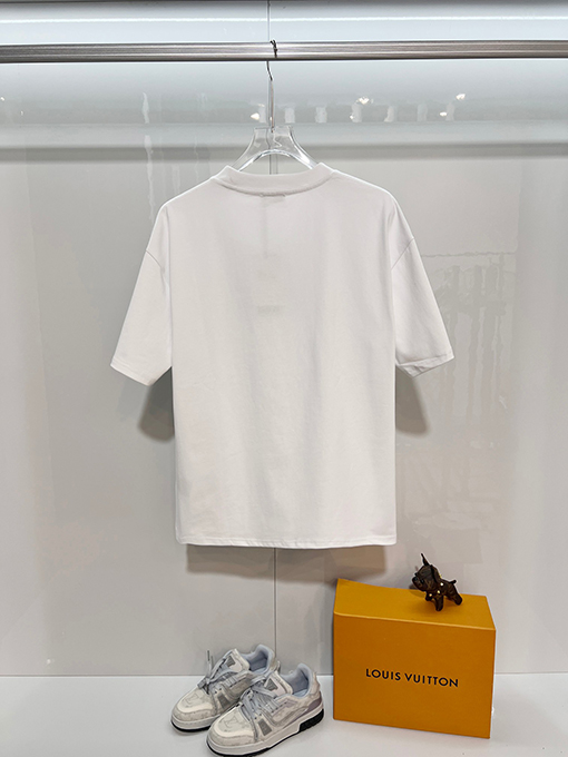 ディオール 裏面に3Mロゴの熱転プリントクラシックなエンボスのクルーネック半袖Tシャツ