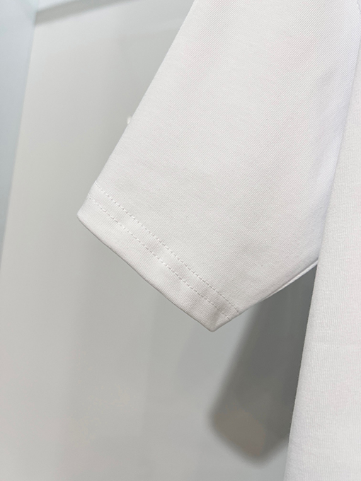 ディオール 裏面に3Mロゴの熱転プリントクラシックなエンボスのクルーネック半袖Tシャツ