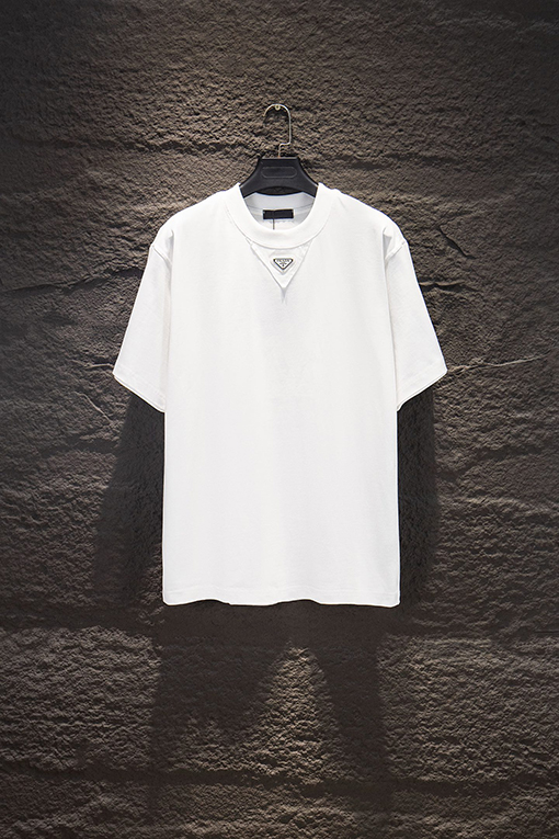 プラダ スプライスメタルシリコン半袖Tシャツ