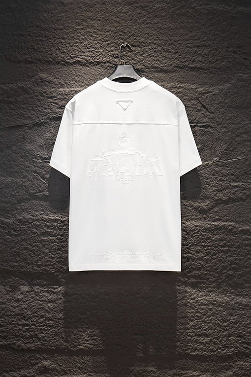 プラダ スプライスメタルシリコン半袖Tシャツ