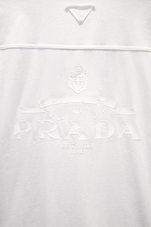 プラダ スプライスメタルシリコン半袖Tシャツ