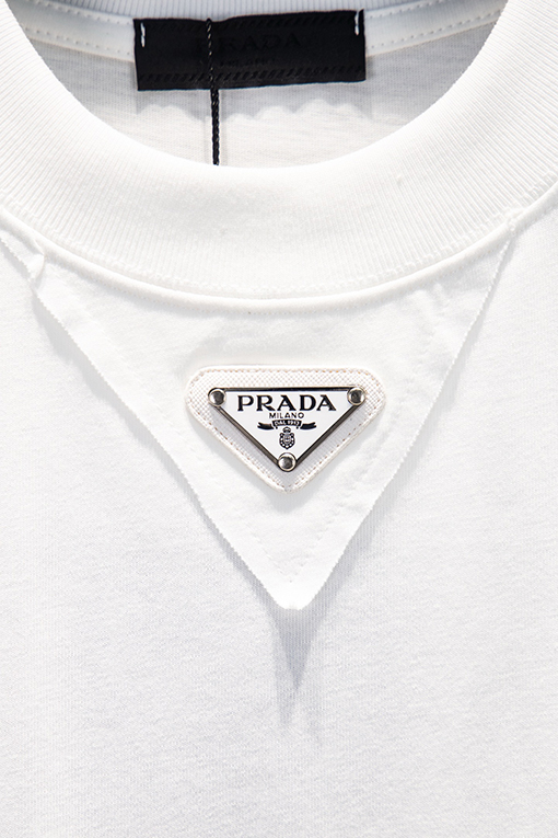 プラダ スプライスメタルシリコン半袖Tシャツ
