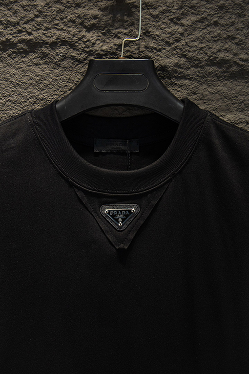 プラダ スプライスメタルシリコン半袖Tシャツ