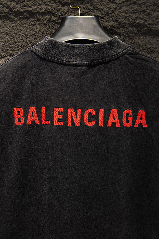 バレンシアガスーパーコピー Balenciaga クラシックな刺繍半袖Tシャツ