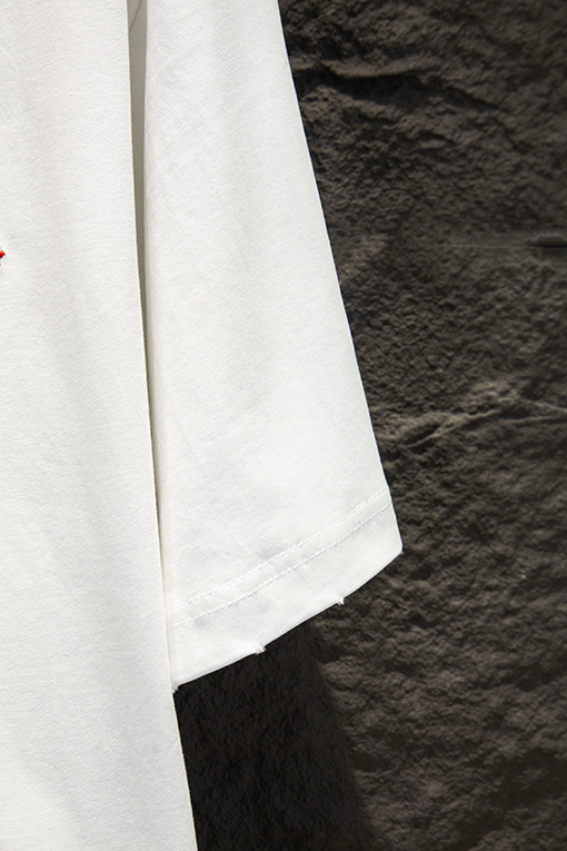 クロムハーツコピー 重工業な刺繍タッセル半袖Tシャツ