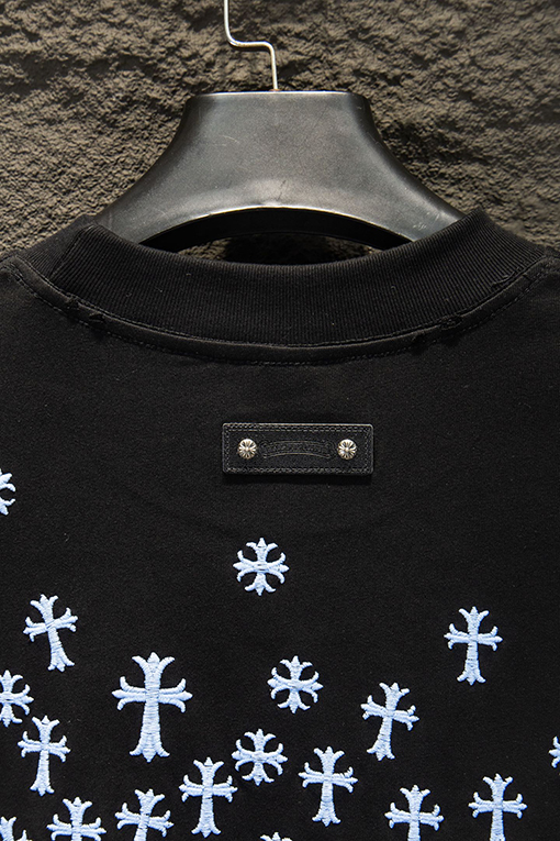 クロムハーツコピー 重工業な刺繍タッセル半袖Tシャツ