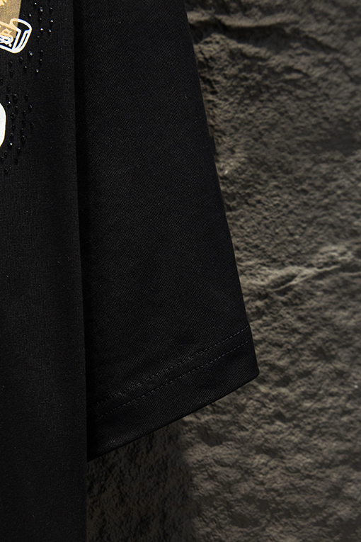 クロムハーツスーパーコピー 新作プリントラインストーン半袖Tシャツ