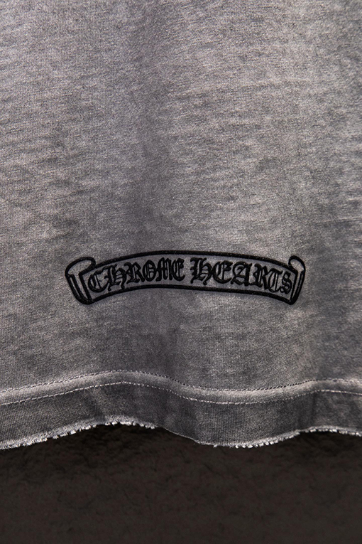 クロムハーツ 新モデル耐久性のある裏地カラーコーティングフロックシリコン半袖Tシャツ