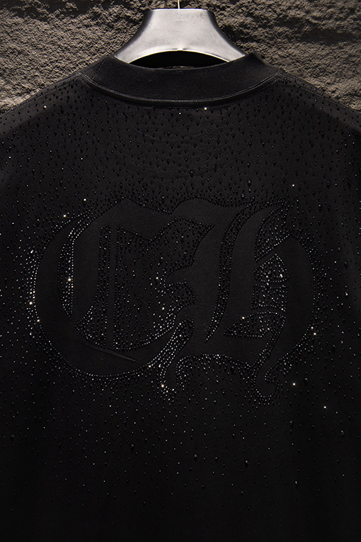 クロムハーツコピー クラシックなラインストーンの半袖Tシャツ