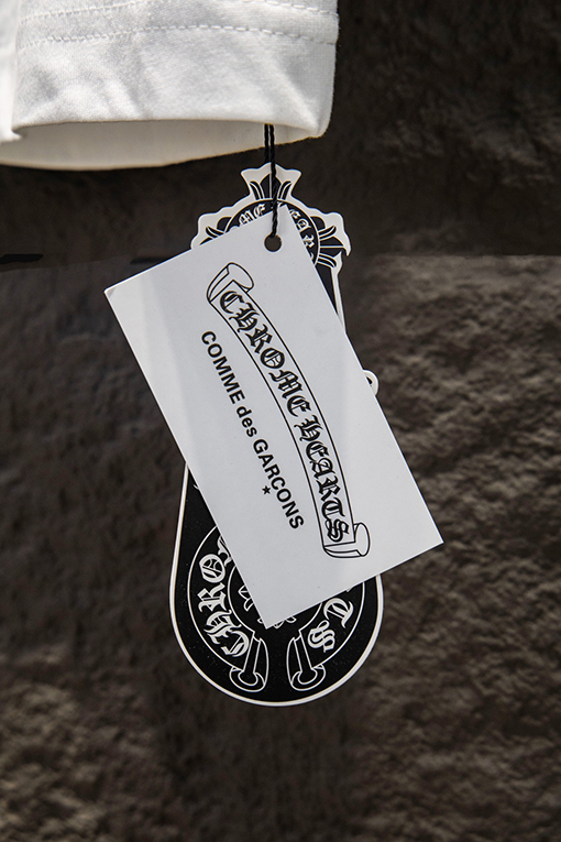 クロムハーツ 新作 ウォッシュプリント ホロウ刺繍 半袖Tシャツ