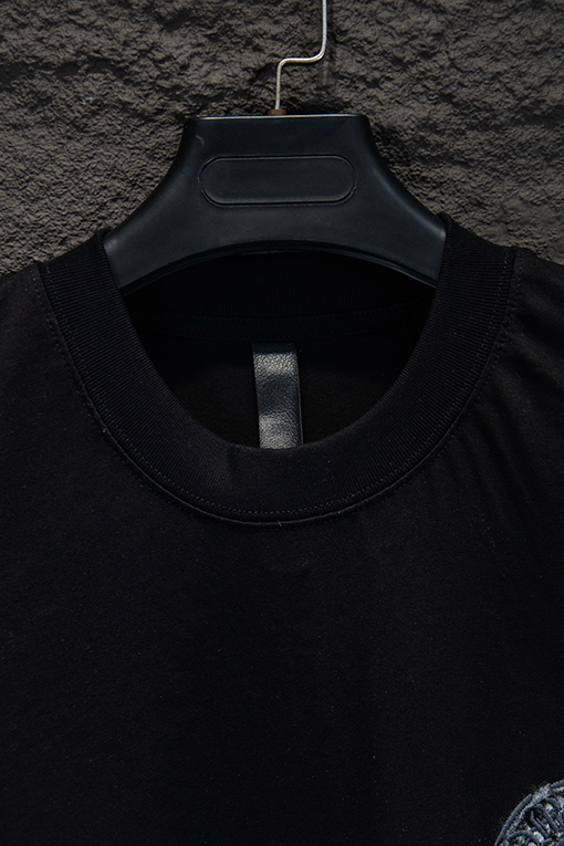 クロムハーツ 新作 ウォッシュプリント ホロウ刺繍 半袖Tシャツ