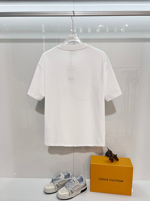 ディオールコピー クラシックCDシグネチャー刺繍ロゴクルーネック半袖Tシャツ