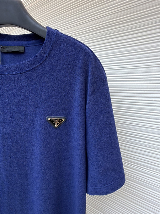 プラダコピー トライアングルロゴテリークロス半袖Tシャツ