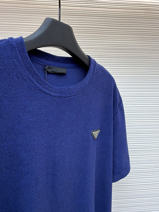 プラダコピー トライアングルロゴテリークロス半袖Tシャツ