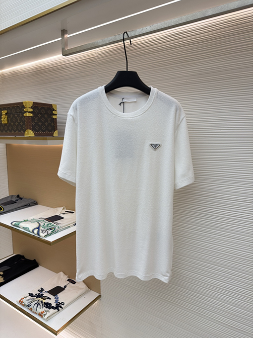 プラダコピー トライアングルロゴテリークロス半袖Tシャツ
