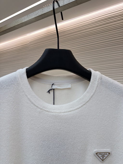 プラダコピー トライアングルロゴテリークロス半袖Tシャツ