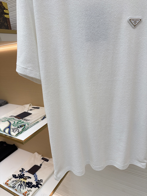 プラダコピー トライアングルロゴテリークロス半袖Tシャツ