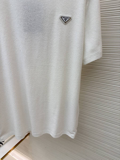 プラダコピー トライアングルロゴテリークロス半袖Tシャツ