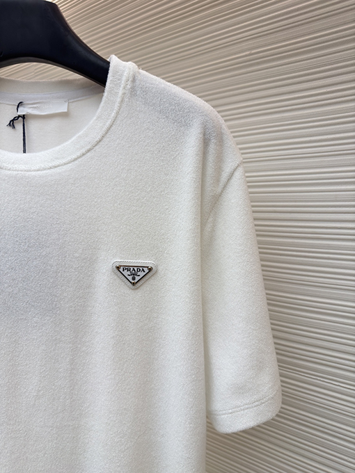 プラダコピー トライアングルロゴテリークロス半袖Tシャツ