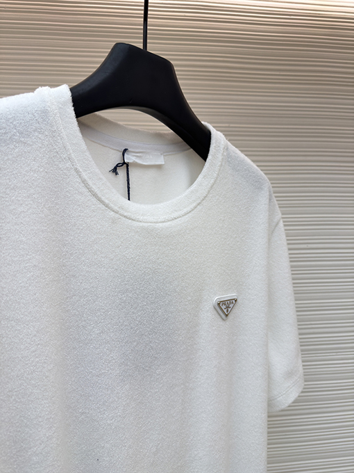 プラダコピー トライアングルロゴテリークロス半袖Tシャツ