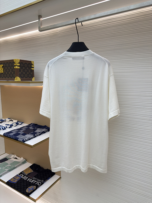 ルイヴィトン Nigo コラボレーション ボルケーノ刺繍ニット半袖Tシャツ