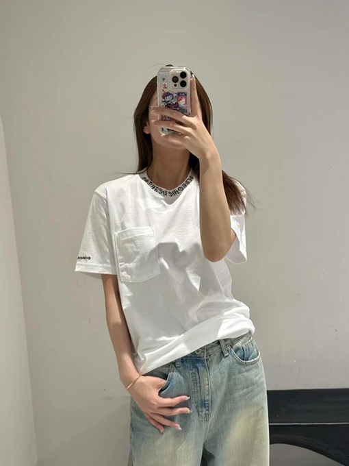 クロムハーツ サンスクリットプリントポケット半袖Tシャツ