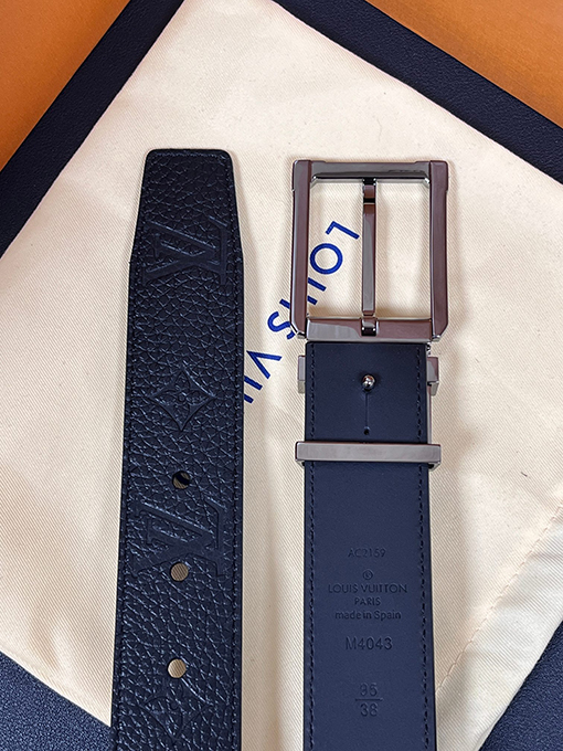 ルイヴィトンスーパーコピー ライチ柄エンボス両面ベルト