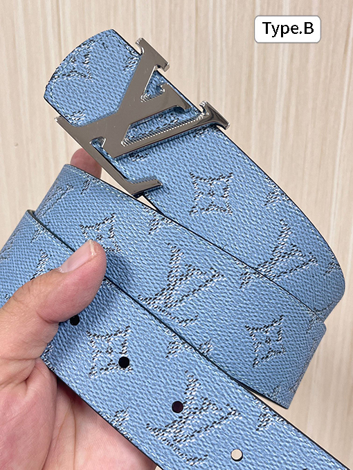 ルイヴィトン クラシックな質感の両面ベルト