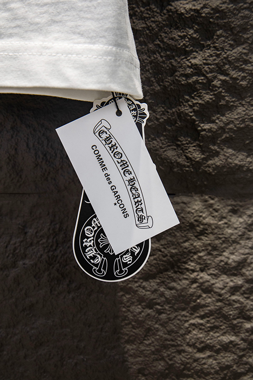 クロムハーツコピー ウォッシュプリントアップリケ刺繍半袖Tシャツ