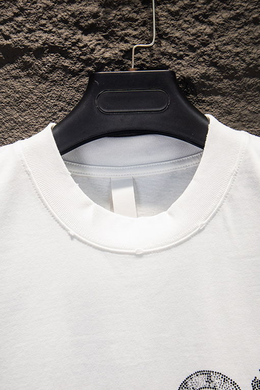 クロムハーツ 新作ラインストーンダメージ半袖Tシャツ