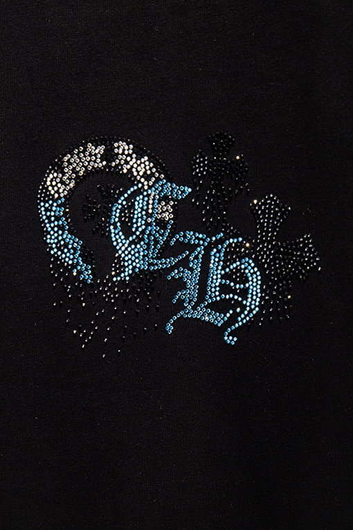 クロムハーツ 新作ラインストーンダメージ半袖Tシャツ