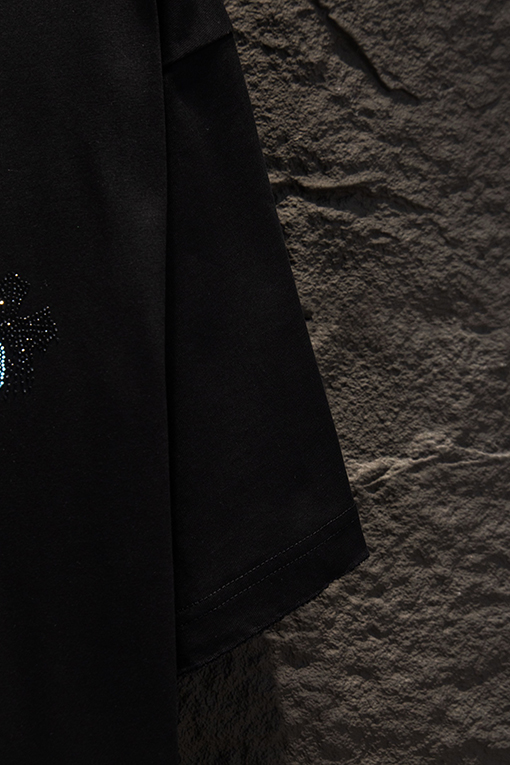 クロムハーツ 新作ラインストーンダメージ半袖Tシャツ