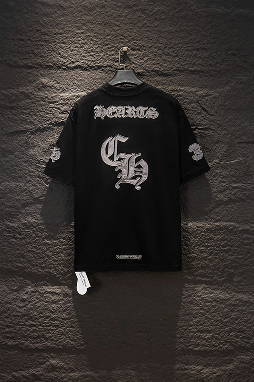 クロムハーツ カスタムアップリケ刺繍半袖Tシャツ