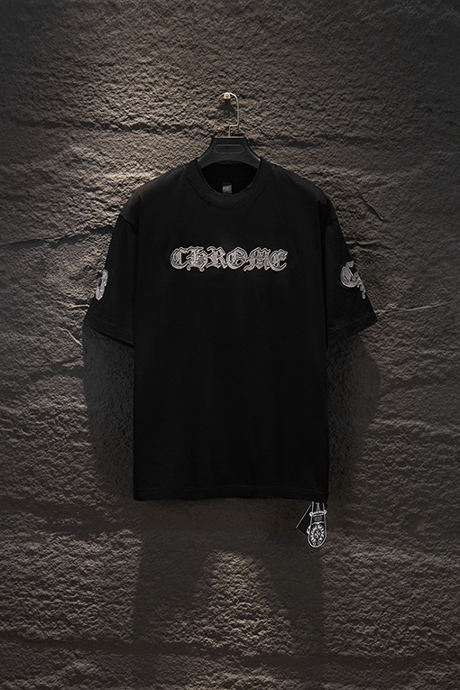 クロムハーツ カスタムアップリケ刺繍半袖Tシャツ