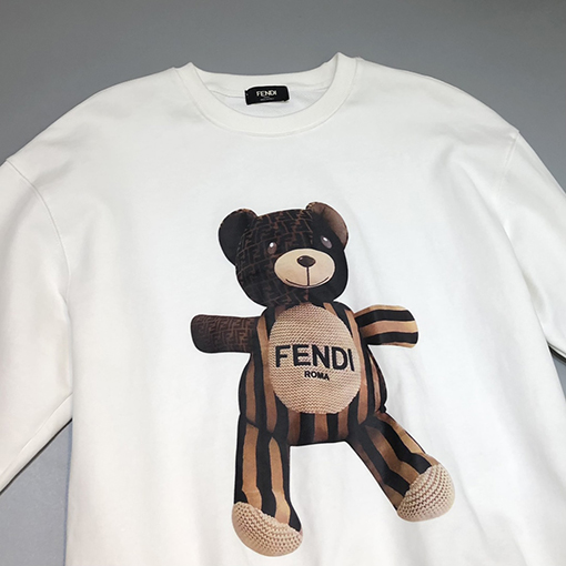 フェンディコピー FENDI 新しいロゴベアクルーネックスウェットシャツ