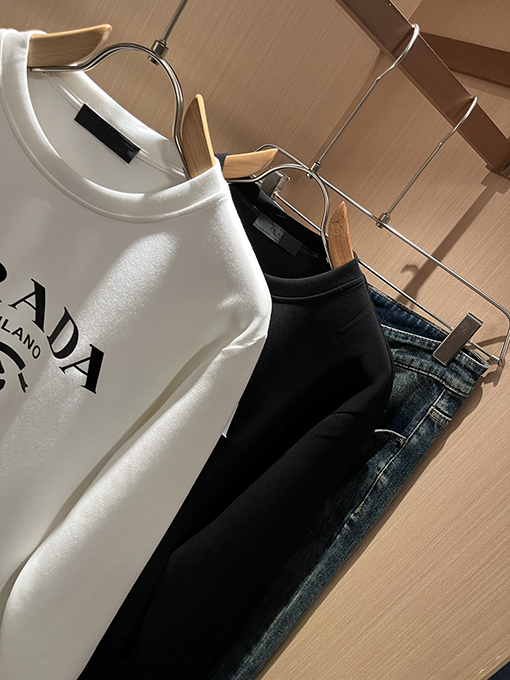 プラダ PRADA 新しいユニセックスクルーネックスウェットシャツ