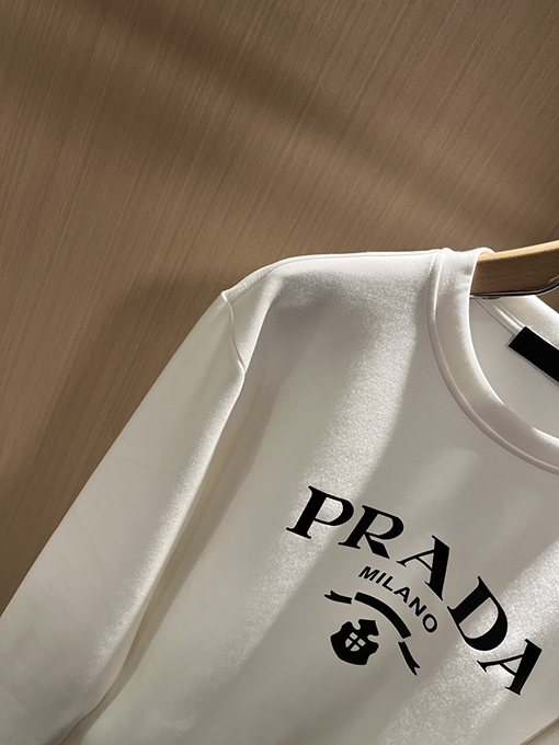 プラダ PRADA 新しいユニセックスクルーネックスウェットシャツ