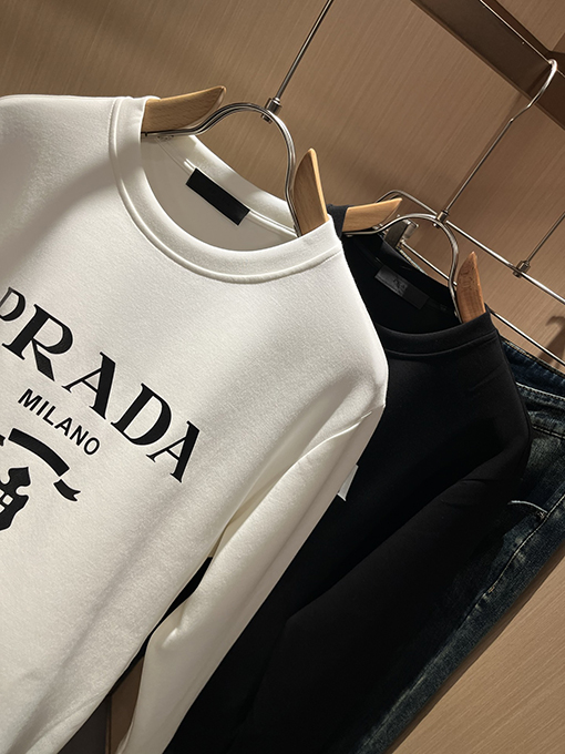 プラダ PRADA 新しいユニセックスクルーネックスウェットシャツ
