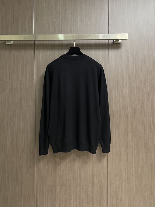 アミ 限定クラシックポニーロゴ+ハートA柄コットンクルーネックニットセーター